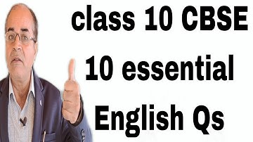 class 10 english important solved sample questions CBSE by vijay kumar