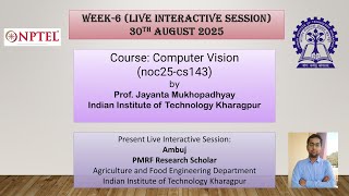 Celebrity Week-6 Live interactive Session Course: Computer Vision (noc25-cs143) Net Worth