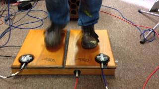 stompdafloor by peterman, stand and stomp acoustic bass stomp box