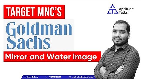 Goldman Sachs Abstract Reasoning  | Mirror and Water image | Hiring for 2022 & 2023 Batch | Saleem