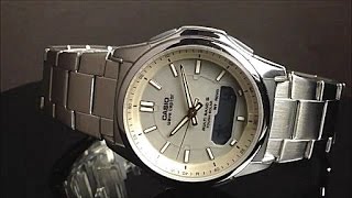 カシオ　ソーラー電波腕時計ウェーブセプター（CASIO WAVE CEPTOR）WVA-M630D-9AJFの動画