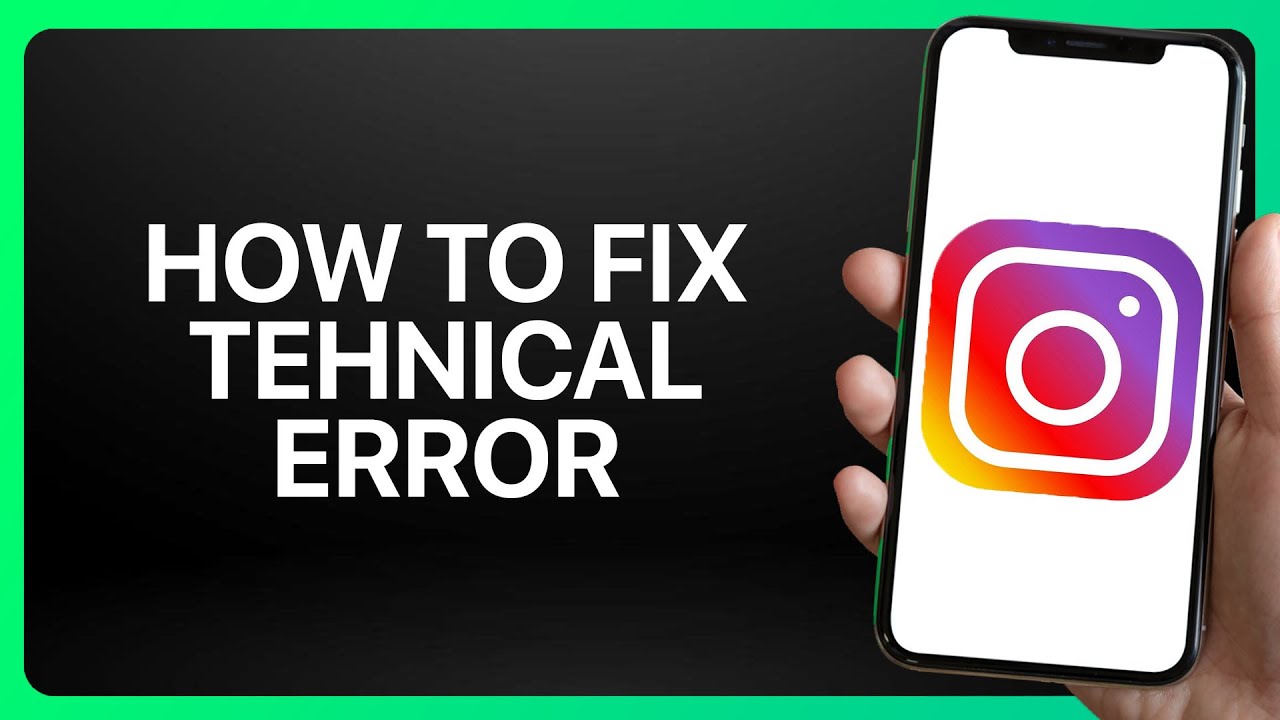 Как исправить техническую ошибку в Instagram. Урок