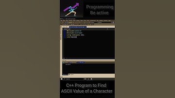 C++ Program to Find ASCII Value of a Character #programming #coding #shorts