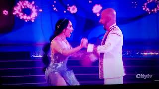 AJ McLean and Cheryl dance Quickstep Week 3