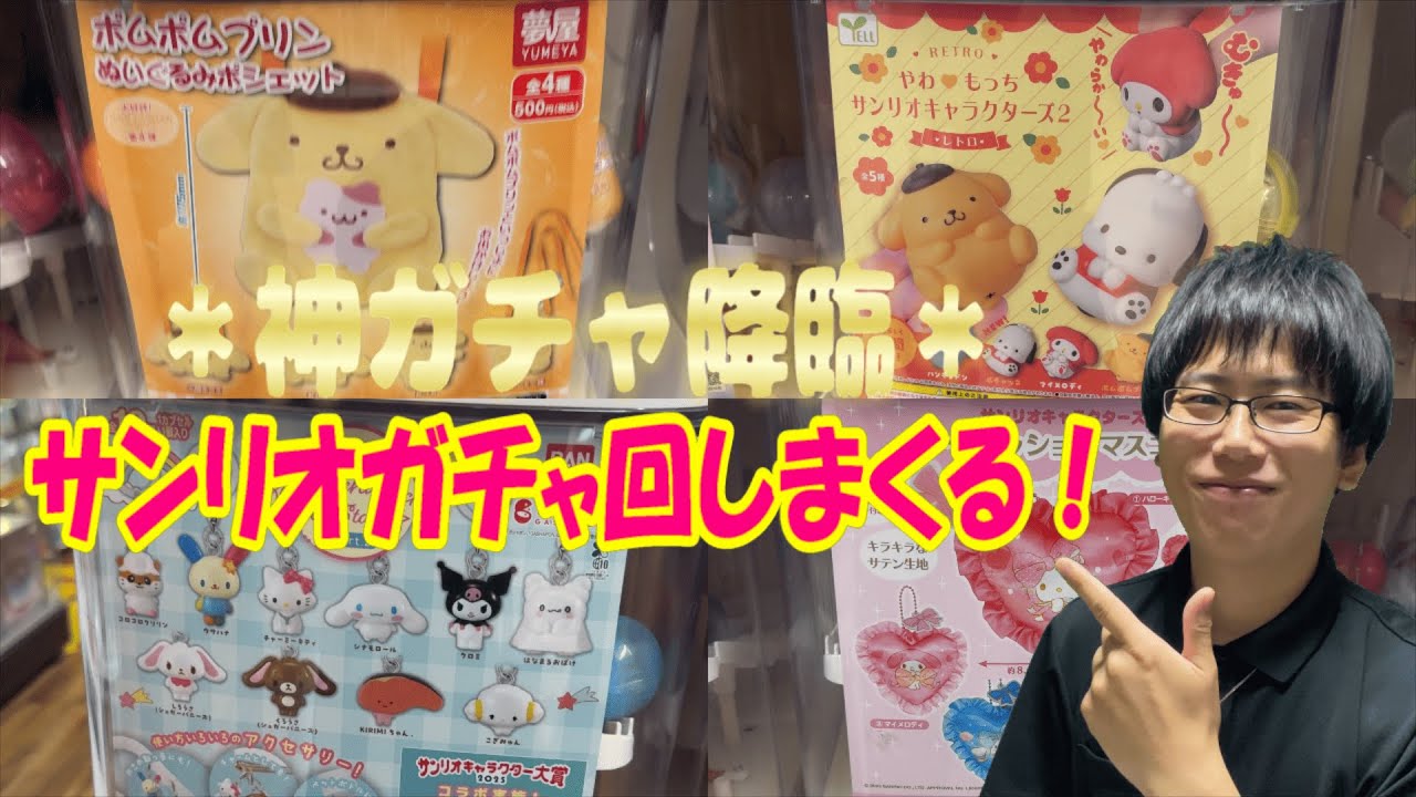 【サンリオ】＊だらけの神ガチャ見つけた！サンリオガチャ回しまくる!!【Sanrio/ポムポムプリンぬいぐるみポシェット/やわもっち2/めじるしアクセサリーオールスターズ Part.2】
