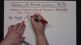 Working with Rational Expressions - Part 3 of 3