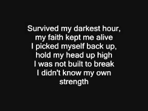 Andrea Faustini Didn't Know My Own Strength Lyrics - Youtube