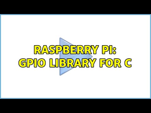 Raspberry Pi: GPIO library for C (2 Solutions!!)