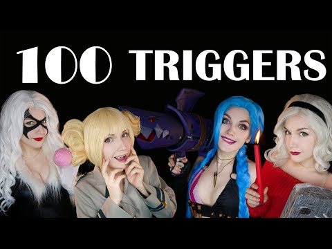 ASMR 🧜🦸 100 TRIGGERS in 10 MINUTES & 20 COSPLAY 🧚‍♀🧙