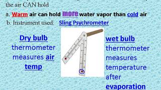 Notes - Moisture