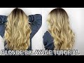 How to do a BLONDE BALAYAGE | Balayage TECHNIQUE on Blonde Hair | How to Color Melt | Maxine Glynn