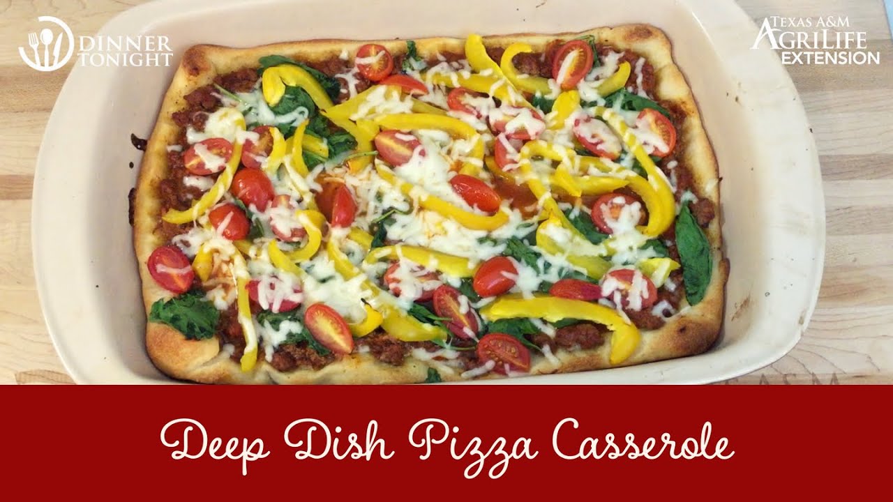 Deep Dish Pizza Casserole YouTube
