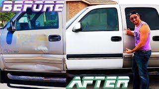 Replacing a 1999-2007 Chevy/GMC truck door with a new/used one✔
