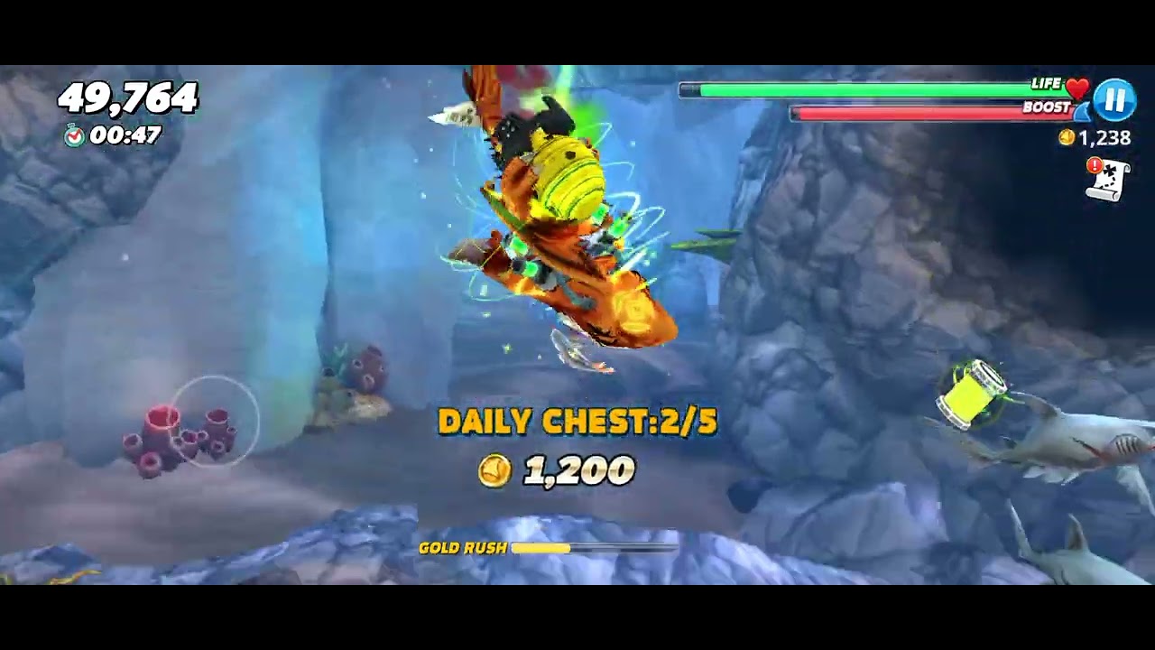 the nuclear shark🦈🦈! hungry shark world!