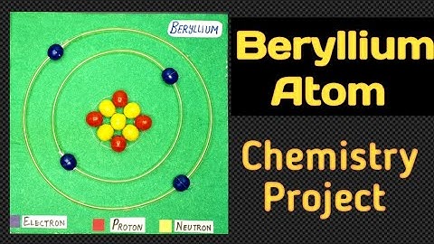 Beryllium Atomic structure/bohr model of Beryllium/chemistry project for exhibition/Kansal Creation