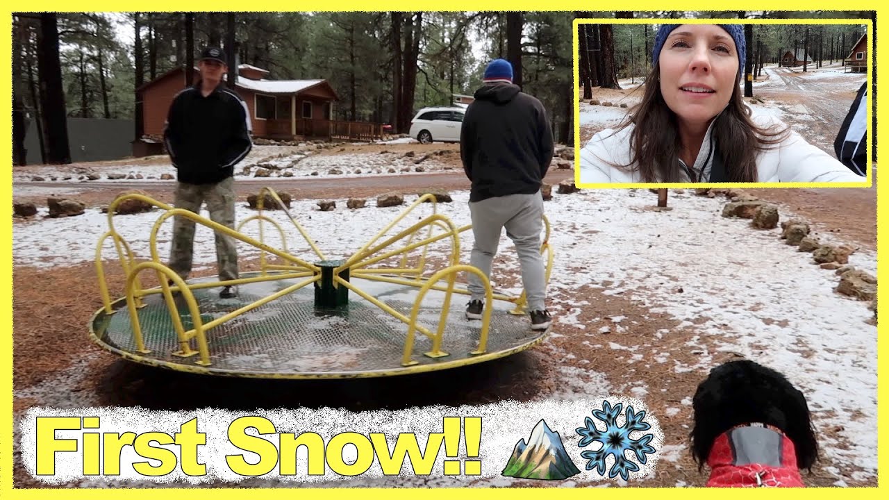 Surprised by First Snow on our Fall Vacation!!! - YouTube