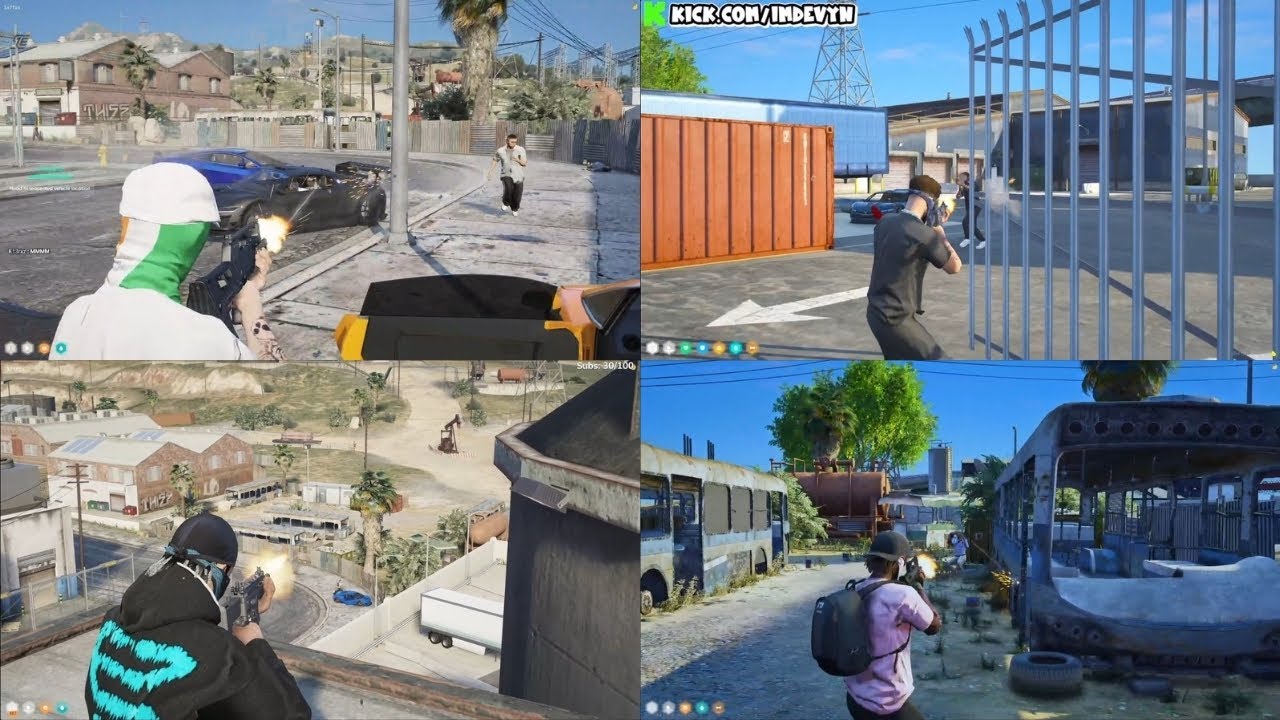 Manor против New Cypress после банковского грузовика в Cypress | Multi POV | NoPixel 4.0 GTA RP