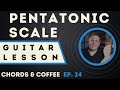 Connecting pentatonic licks up  down the neck  chords  coffee ep 24