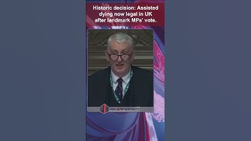 MPs Make History: Assisted Dying Legalized in the UK! #shorts
