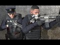 Gta 5  bad copmichael and franklin robbing fib with policeepic police and fib shootout