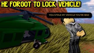 Criminal RAGES after FORGETTING to LOCK VEHICLE... | Roblox Jailbreak Criminal RAGES after FORGETTING to LOCK VEHICLE... | Roblox Jailbreak