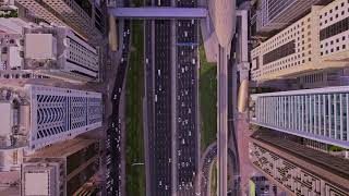 Flying Over Shaikh Zaid Road In Dubai | Apple TV Screensaver | Latest