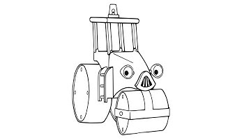 Learn to Draw Roley Road Roller | Bob The Builder Drawing Pages