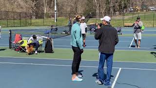 Alexa Glatch makes entrance for playing with local tennis fans!