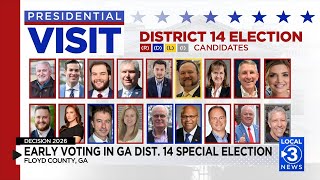 Floyd County voters turn out for early voting ahead of Trump visit