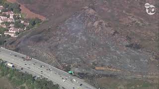 LIVE Sky10 flies over brush fire in Rancho Bernardo area