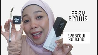 EYEBROW ROUTINE | NO TRIM | ON FLEEQ EYEBROW GEL | HASMI AMIE eyebrowtutorial hasmiamie