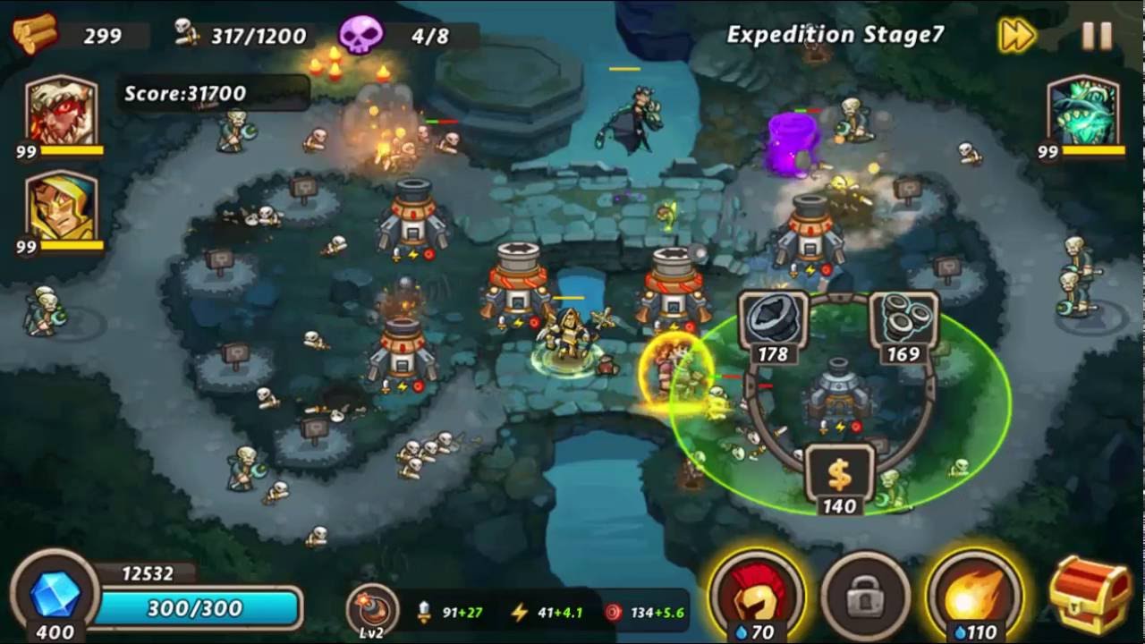 Castle defense 2 - Expedition 7 Kill 1200 Skeleton warriors