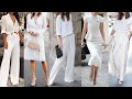 OUTFITS  LOOKS USANDO 1 DE LOS COLORES NEUTROS EL COLOR BLANCO COMBINACIONES DE ROPA EN TOTAL WHITE