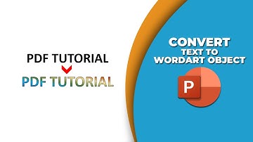How to convert text to WordArt object in PowerPoint