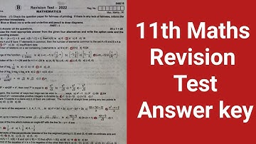 11th maths revision test answer key 2022 (1 marks)
