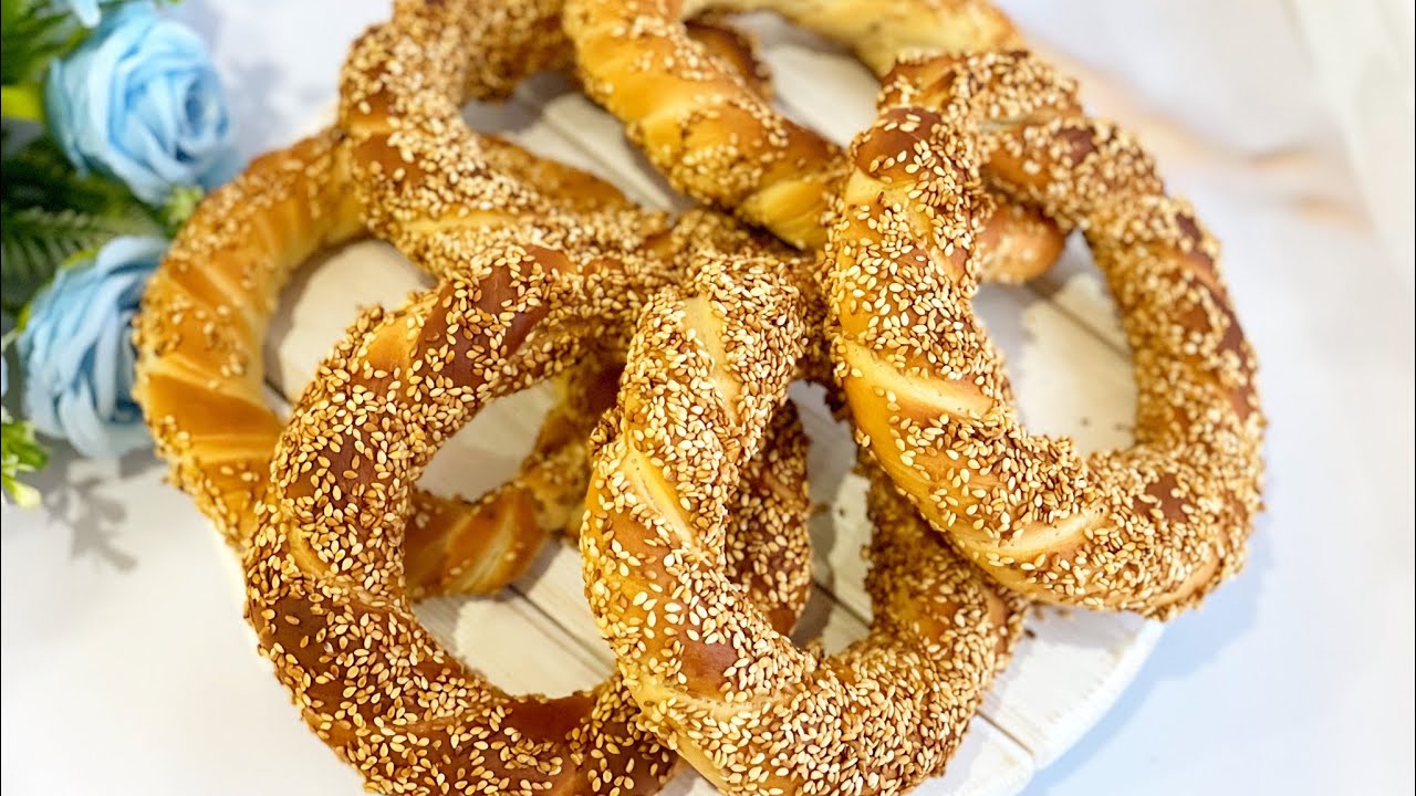 Симит турецкий рецепт в домашних условиях фото Турецкие бублики Симиты Food, Bagel, Ethnic recipes