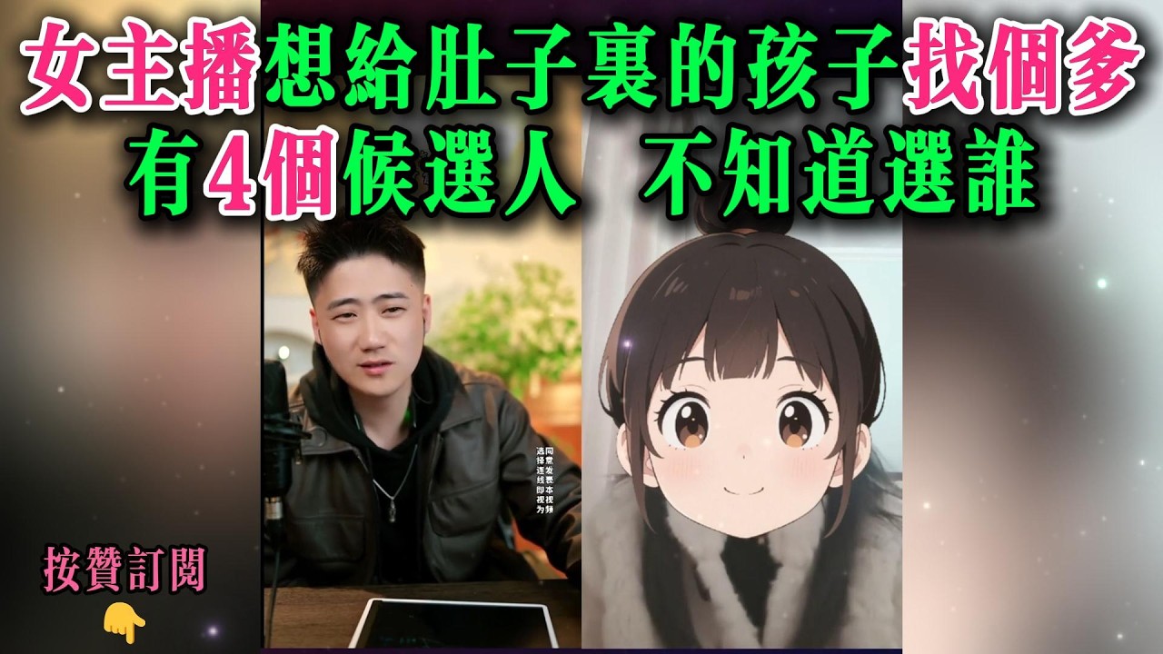 女主播想给肚子里的孩子找个爹，有4个候选人，不知道选谁