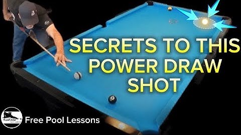How to execute this draw shot (Free Pool Lessons) 