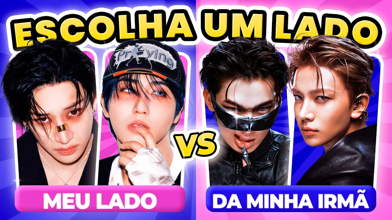 ESCOLHA UM LADO! EU VS MINHA IRMÃ! 🔥 | KPOP QUIZ 2026