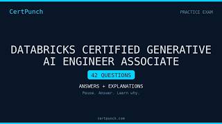Information Databricks Generative AI Engineer Associate Practice Exam Questions and Answers - Part 9/9 News