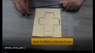 How to Stitch a Plastic Canvas Cross