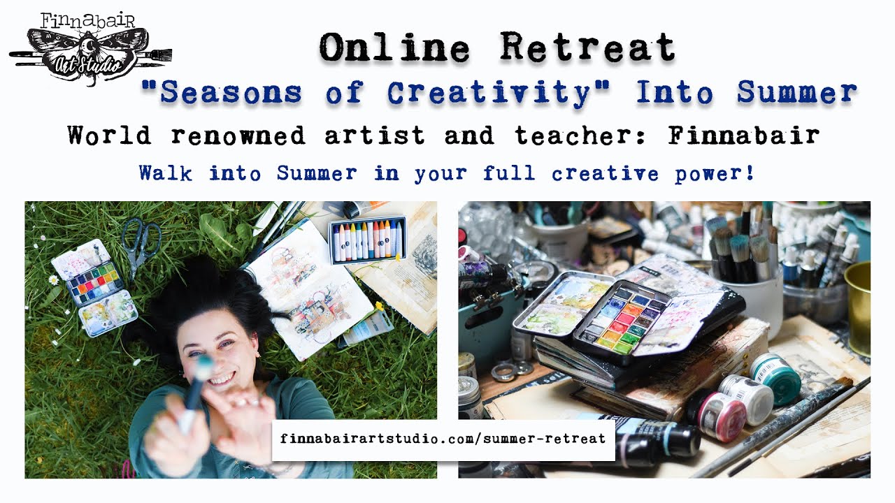 Mixedmedia Online Retreat Seasons of Creativity Into Summer YouTube