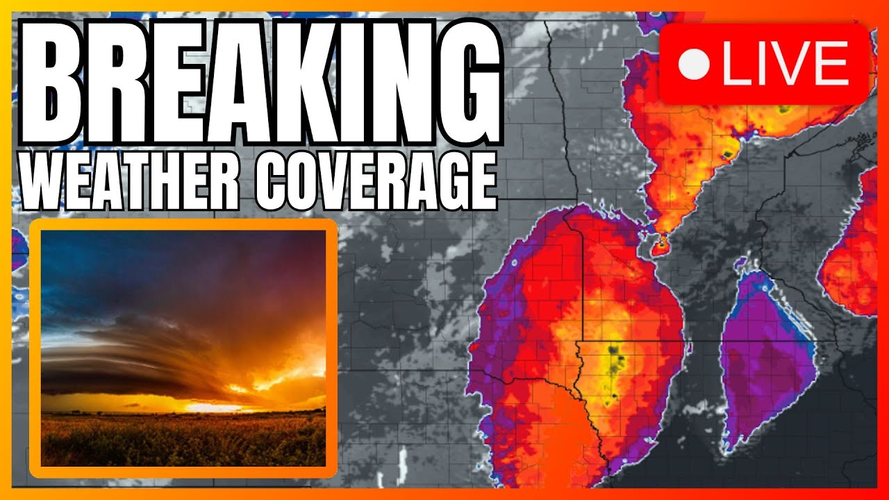 🔴HERE WE GO - Tornadoes, Damaging Winds (70+Mph) & Large Hail Threat ...