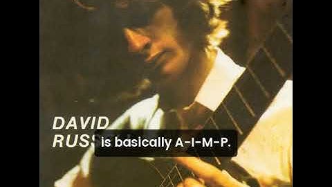 David Russell live demonstation on cross string trills: