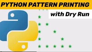 PYTHON PATTERN PRINTING: Hollow triangle 📐 with Dry Run