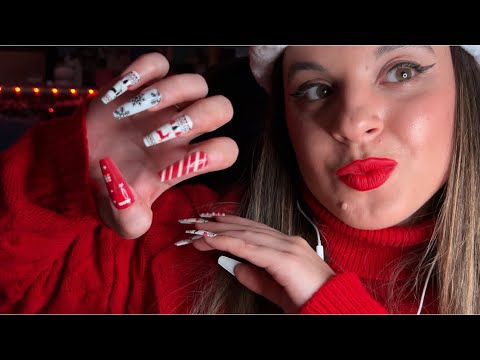 ASMR (1h) tapping & scratching #1 ~ objetos rojos 🎁