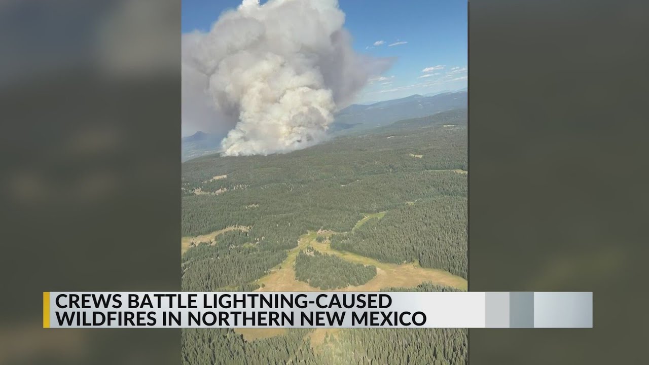 Crews work to fight wildfires in northern New Mexico - YouTube