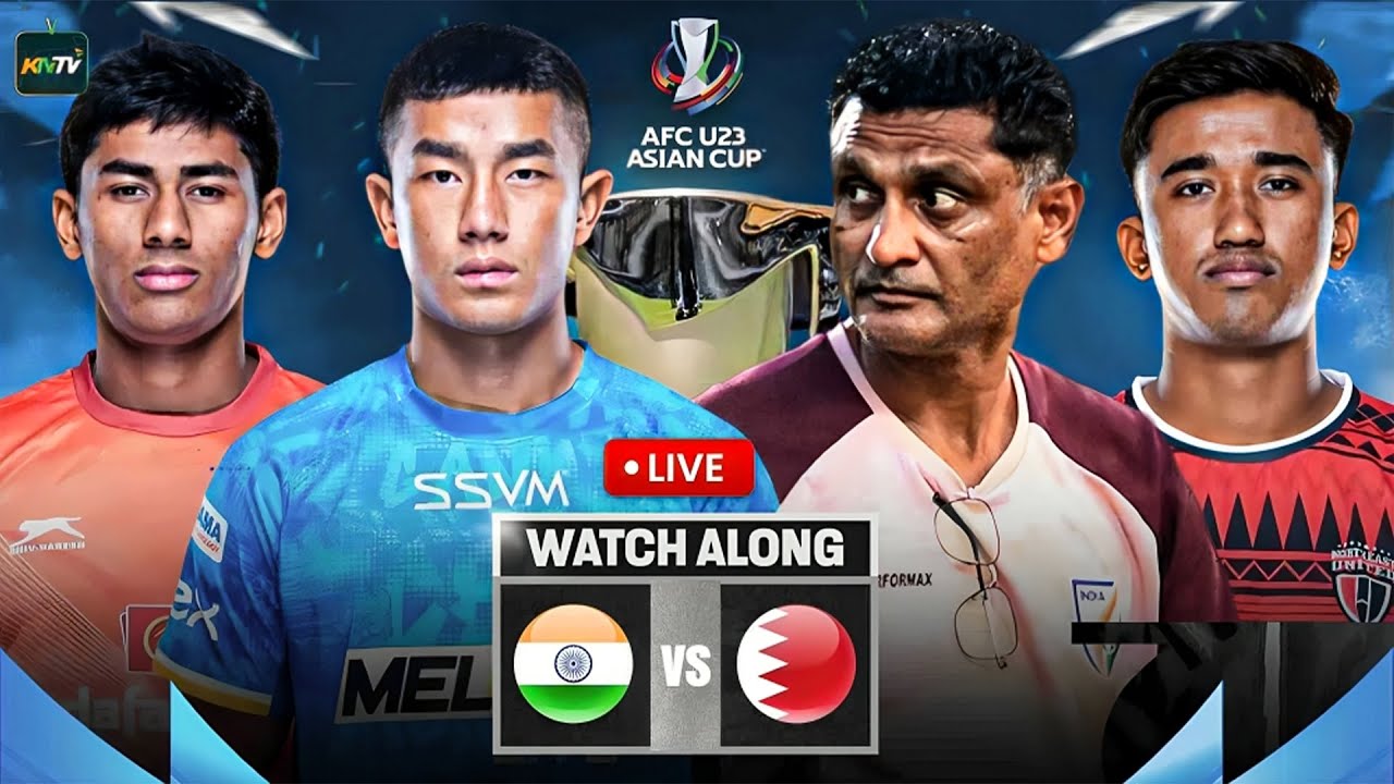 BAHRAIN vs INDIA LIVE | AFC U-23 Asian Cup Qualifiers | Olympic Qualification On Stake | Watch-Along