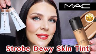 MAC NEW! Strobe Dewy Skin Tint | Review, Tips & Makeup 🤩