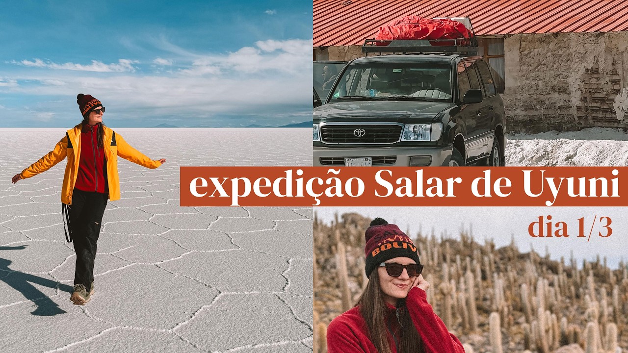 Expedição Salar de Uyuni na Bolívia - parte 1: salar, hotel de sal, ilha de cactos | #mochilão